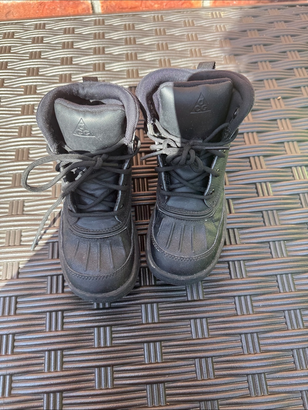 Kids Black Winter Boots - Durable Cold-Weather Footwear